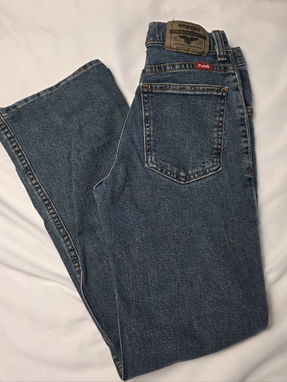 Wrangler Boys 14 Slim Adjustable Stretch Classic Boot Jeans